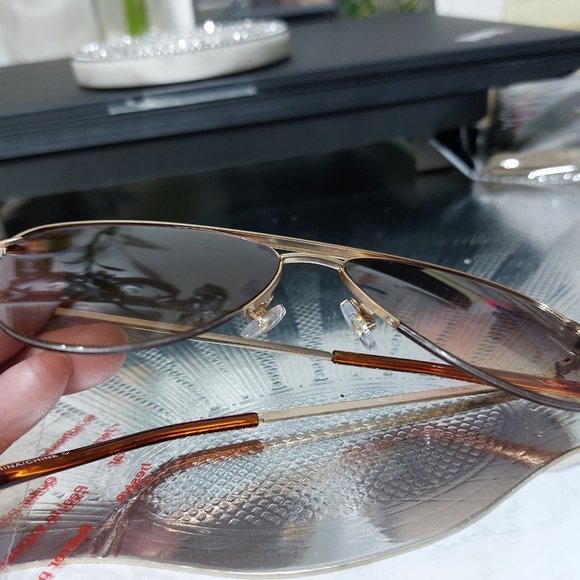 JCP Aviator Style Sunglasses Gold Elements SR0922 GLD JCP - Picture 5 of 13